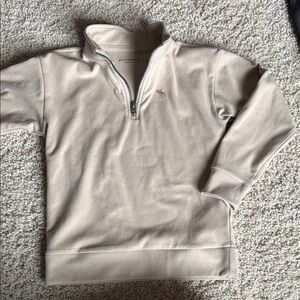 Abercrombie & Fitch boys Tan Zip-Up Sweater